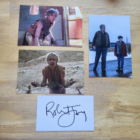 Robert Joy FROM The Hills Have Eyes Hand Signed Index Card Autograph Horror - Picture 1 of 3
